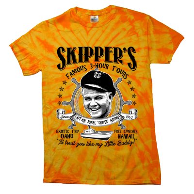 Retro Vintage Skipper's Famous 3Hour Tours Tie-Dye T-Shirt
