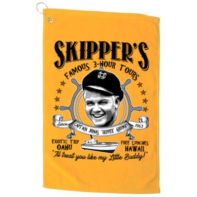 Retro Vintage Skipper's Famous 3Hour Tours Golf Towel