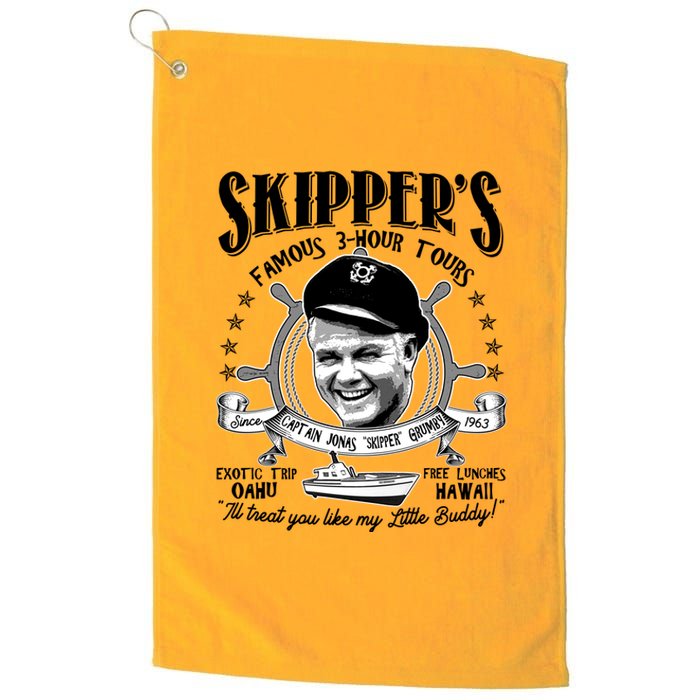 Retro Vintage Skipper's Famous 3Hour Tours Platinum Collection Golf Towel