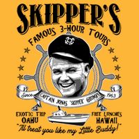 Retro Vintage Skipper's Famous 3Hour Tours Kids T-Shirt