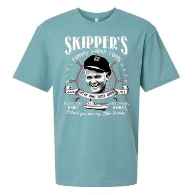 Retro Vintage Skipper's Famous 3Hour Tours Sueded Cloud Jersey T-Shirt