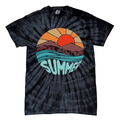 Retro Vintage Style Summer Dress Schools Out For Summer Tie-Dye T-Shirt