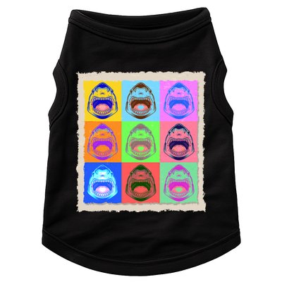 Retro Vintage Shark Attack Pop Art Poster Doggie Tank