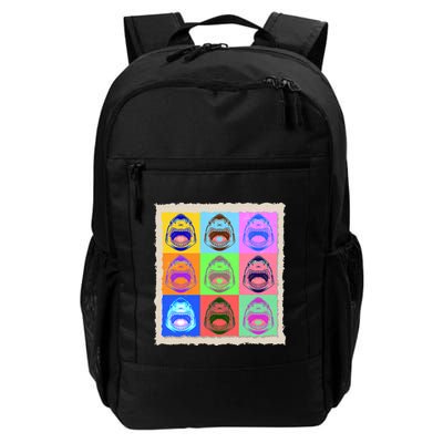 Retro Vintage Shark Attack Pop Art Poster Backpack