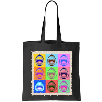 Retro Vintage Shark Attack Pop Art Poster Bag