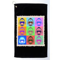 Retro Vintage Shark Attack Pop Art Poster Golf Towel