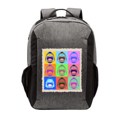 Retro Vintage Shark Attack Pop Art Poster Vector Backpack