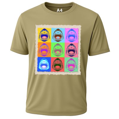 Retro Vintage Shark Attack Pop Art Poster Performance Shirt