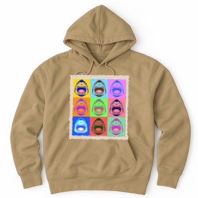 Retro Vintage Shark Attack Pop Art Poster Hoodie
