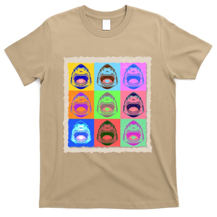Retro Vintage Shark Attack Pop Art Poster T-Shirt