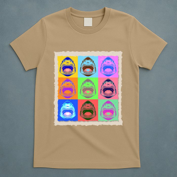 Retro Vintage Shark Attack Pop Art Poster T-Shirt