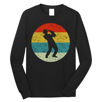 Retro Vintage Saxophone Long Sleeve Shirt