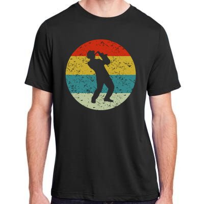 Retro Vintage Saxophone Adult ChromaSoft Performance T-Shirt