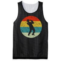 Retro Vintage Saxophone Mesh Reversible Basketball Jersey Tank