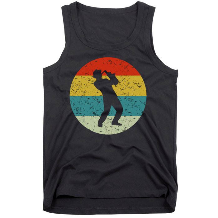 Retro Vintage Saxophone Tank Top