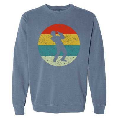 Retro Vintage Saxophone Garment-Dyed Sweatshirt