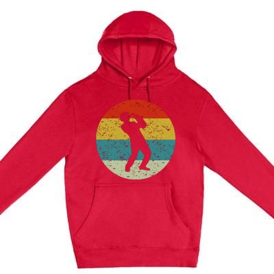 Retro Vintage Saxophone Premium Pullover Hoodie