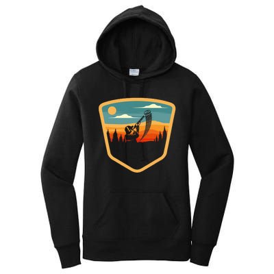 Retro Vintage Sporting Trap Clay Lover Skeet Clay Shooting Women's Pullover Hoodie