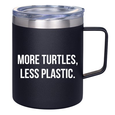 Retro Vintage Skip The Straw Save A Turtle Funny Sea Animal Meaningful Gift 12oz Stainless Steel Coffee Mug