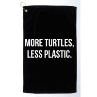 Retro Vintage Skip The Straw Save A Turtle Funny Sea Animal Meaningful Gift Golf Towel
