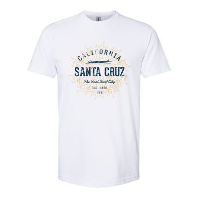 Retro Vintage Santa Cruz Gift Softstyle CVC T-Shirt