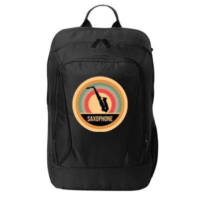 Retro Vintage Saxophone For Saxophonists City Backpack