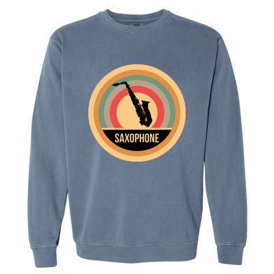 Retro Vintage Saxophone For Saxophonists Garment-Dyed Sweatshirt