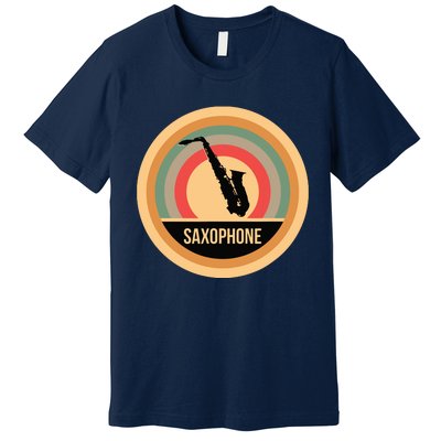 Retro Vintage Saxophone For Saxophonists Premium T-Shirt