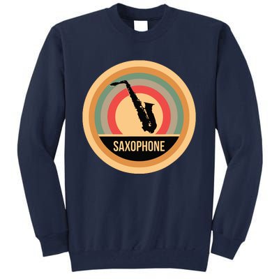 Retro Vintage Saxophone For Saxophonists Tall Sweatshirt