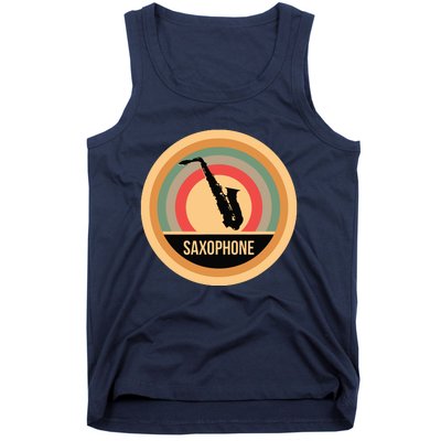 Retro Vintage Saxophone For Saxophonists Tank Top