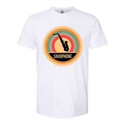 Retro Vintage Saxophone For Saxophonists Softstyle CVC T-Shirt