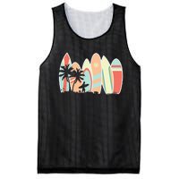 Retro Vintage Surfboard Surfing Surfboarder Wave Surfer Mesh Reversible Basketball Jersey Tank