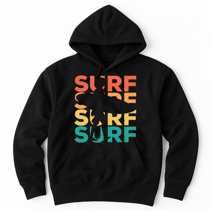 Retro Vintage Surfing Gift For Surfers Hoodie