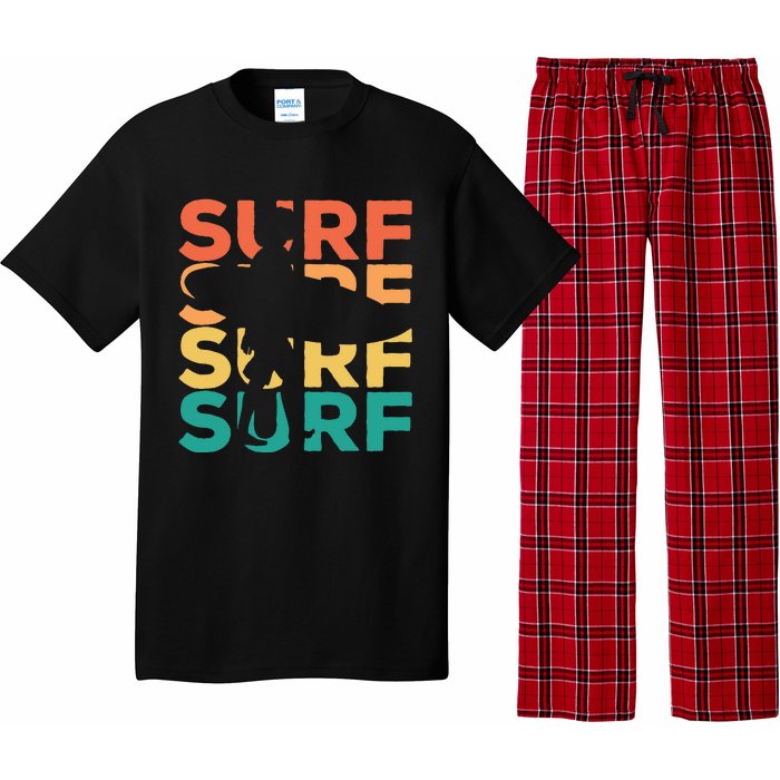 Retro Vintage Surfing Gift For Surfers Pajama Set