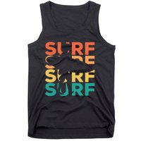 Retro Vintage Surfing Gift For Surfers Tank Top