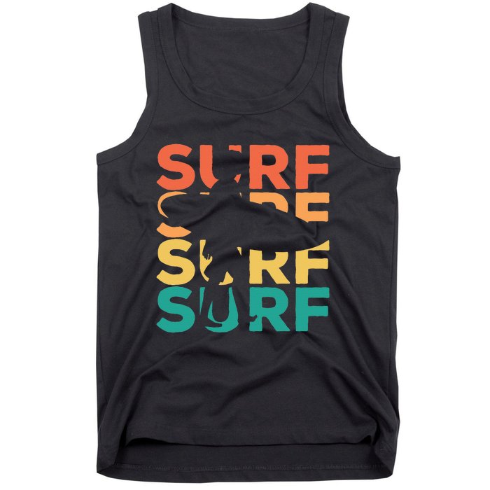 Retro Vintage Surfing Gift For Surfers Tank Top