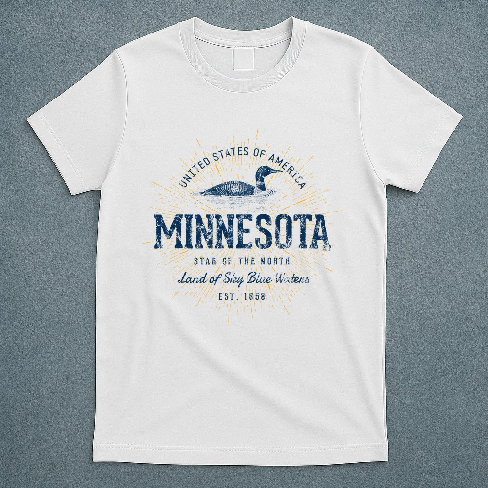 Retro Vintage State Of Minnesota T-Shirt