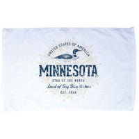 Retro Vintage State Of Minnesota Microfiber Hand Towel