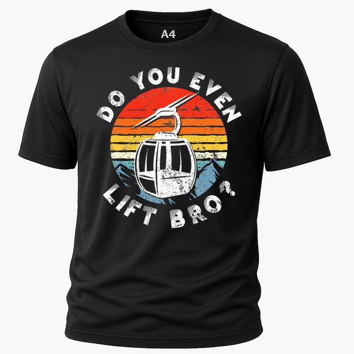 Retro Vintage Ski Do You Even Lift Bro Cooling Performance Crew T-Shirt