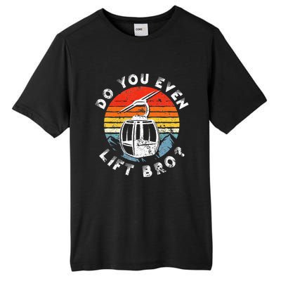 Retro Vintage Ski Do You Even Lift Bro Tall Fusion ChromaSoft Performance T-Shirt