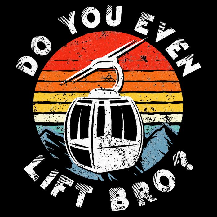 Retro Vintage Ski Do You Even Lift Bro Bucket Hat