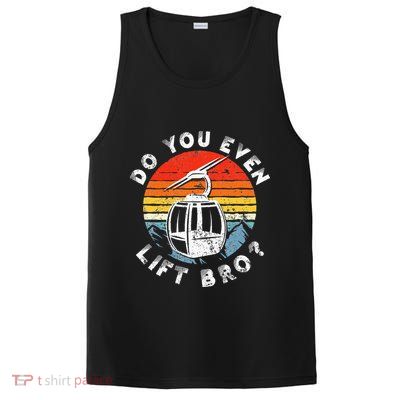 Retro Vintage Ski Do You Even Lift Bro PosiCharge Competitor Tank