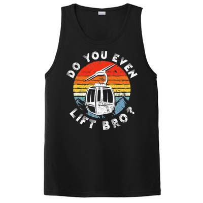 Retro Vintage Ski Do You Even Lift Bro PosiCharge Competitor Tank