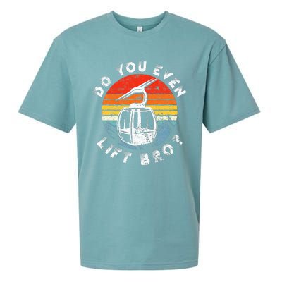 Retro Vintage Ski Do You Even Lift Bro Sueded Cloud Jersey T-Shirt