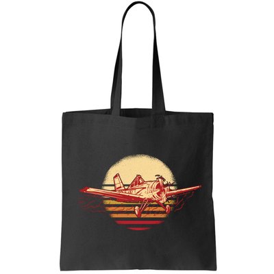 Retro Vintage Sunset Airplane Bag