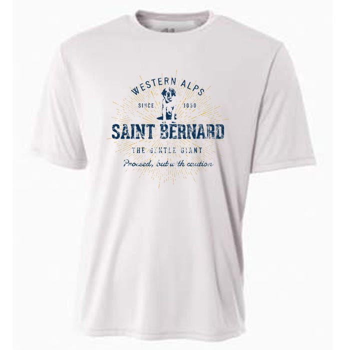 Retro Vintage Saint Bernard Cooling Performance Crew T-Shirt