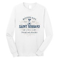 Retro Vintage Saint Bernard Long Sleeve Shirt