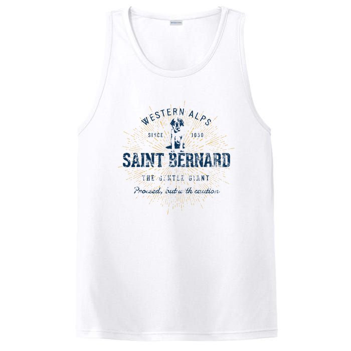 Retro Vintage Saint Bernard PosiCharge Competitor Tank