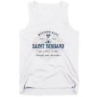 Retro Vintage Saint Bernard Tank Top