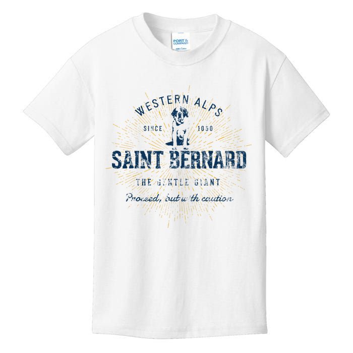 Retro Vintage Saint Bernard Kids T-Shirt